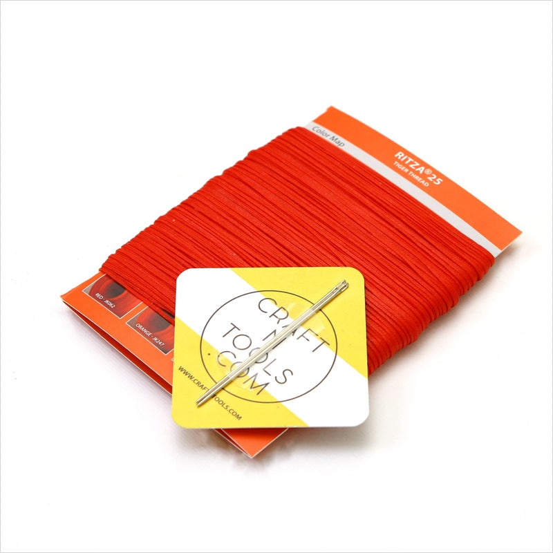 Ritza 25 Tiger Thread RED 1.0mm RITZA 25 Tiger Thread for Leather Craft | Waxed Polyester Saddlers Thread - Image 1